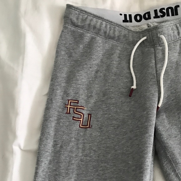 Gray Nike FSU Sweatpants - Picture 2 of 7